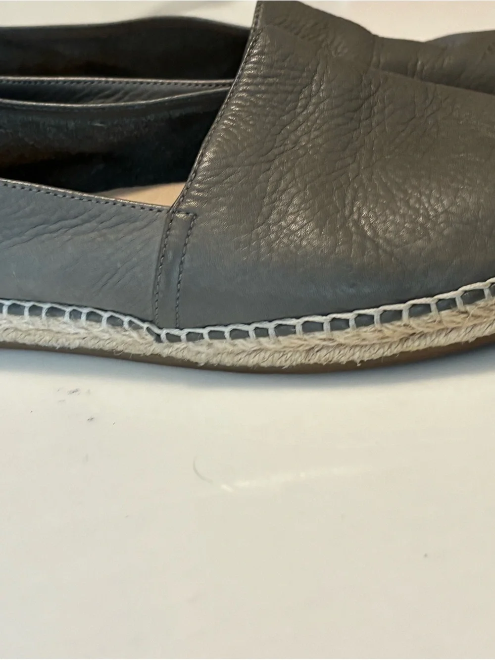 Eileen Fisher Woman’s Leather Espadrille - Gray